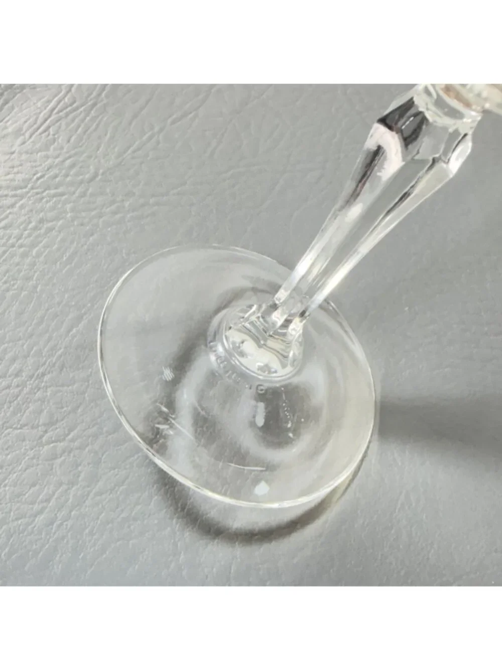 Arcoroc Bengale Crystal Water Goblets Set of 2 Paneled Stemware Vintage